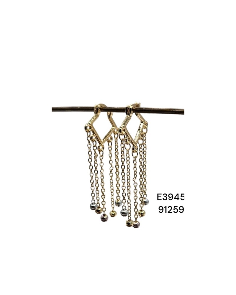 E3945 – Aretes de Diamante con Cadenas y Perlas – Elegantes y Sofisticados E3945 – Aretes de Diamante con Cadenas y Perlas – Elegantes y Sofisticados