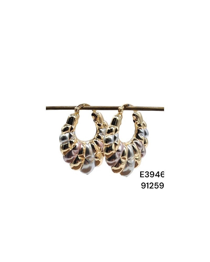 E3946 – Aretes de Caracol con Acabado Iridiscente – Modernos y Sofisticados E3946 – Aretes de Caracol con Acabado Iridiscente – Modernos y Sofisticados