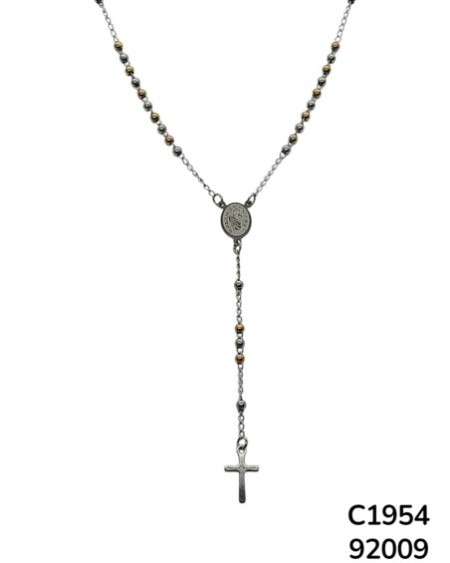 C1954 Rosario de San Judas Tadeo con cuentas y cruz