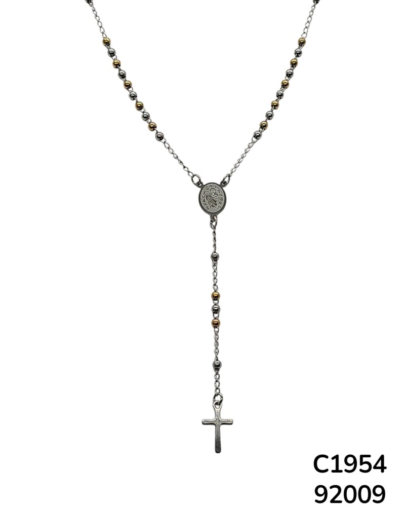 C1954 Rosario de San Judas Tadeo con cuentas y cruz