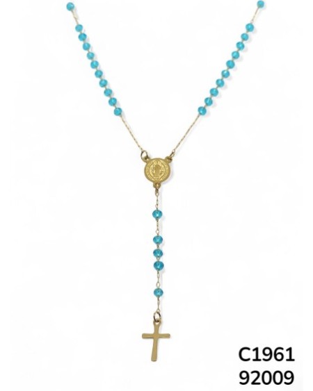 C1961 Rosario de San Benito con cuentas y Cruz