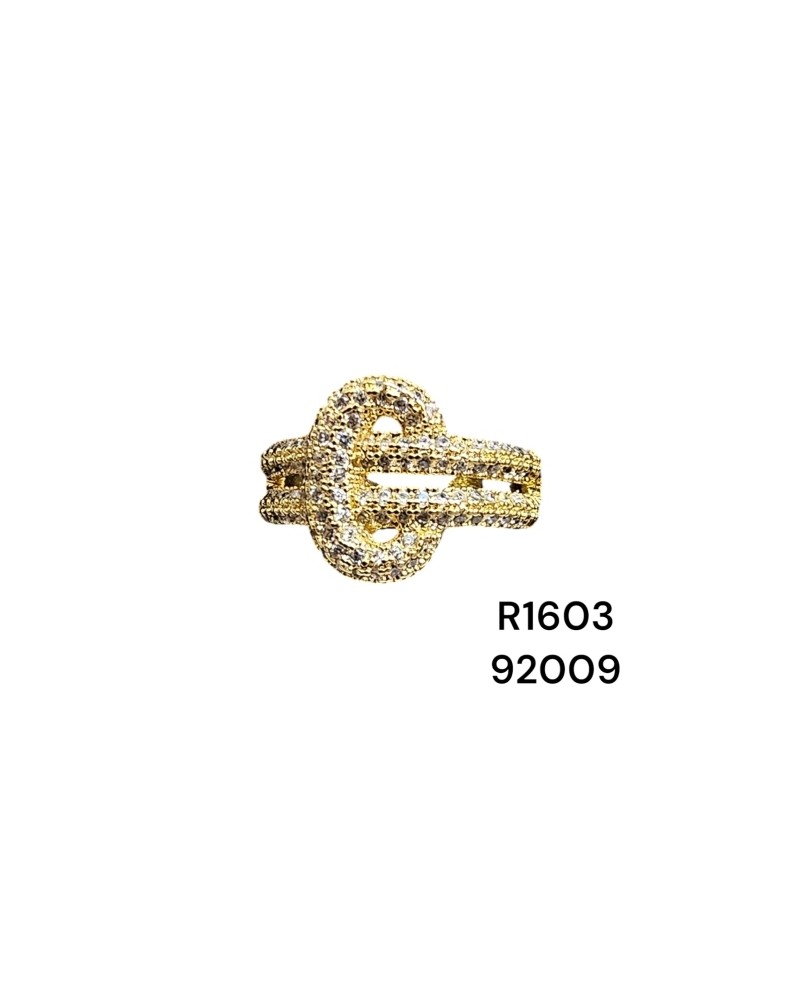 R1603 Anillo con Nudo y Cristales R1603 Anillo con Nudo y Cristales
