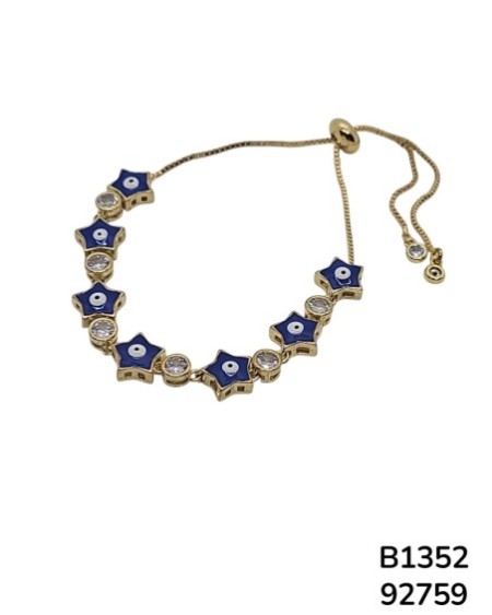 B1352 Pulsera Ojo Turco y Estrella