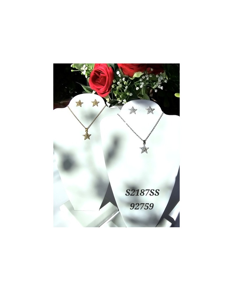 S2187SS: Collar con Estrella Brillante | Joyería Celestial Moderna S2187SS: Collar con Estrella Brillante | Joyería Celestial Moderna