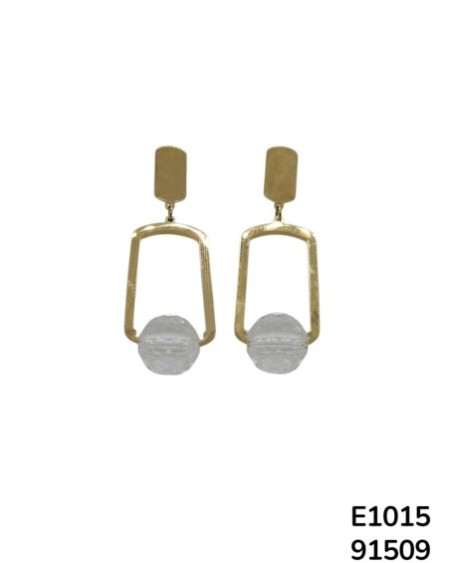 E1015 Aretes de Caballito de Mar Dorados