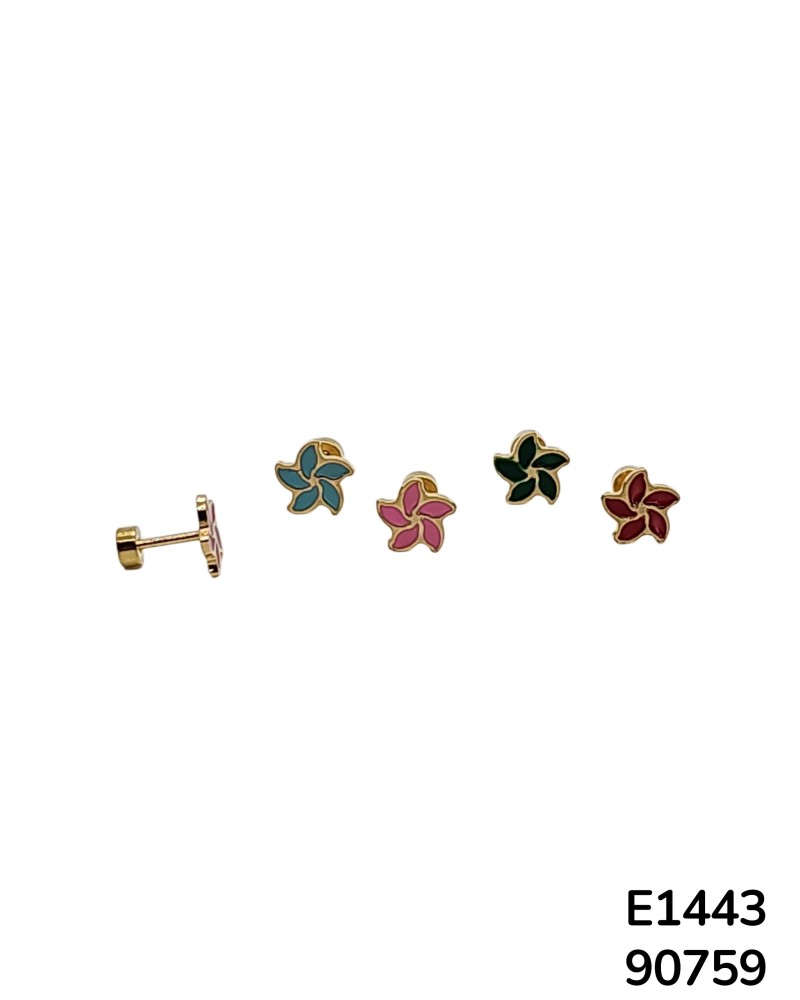E1443 Aretes de Estilo Floral
