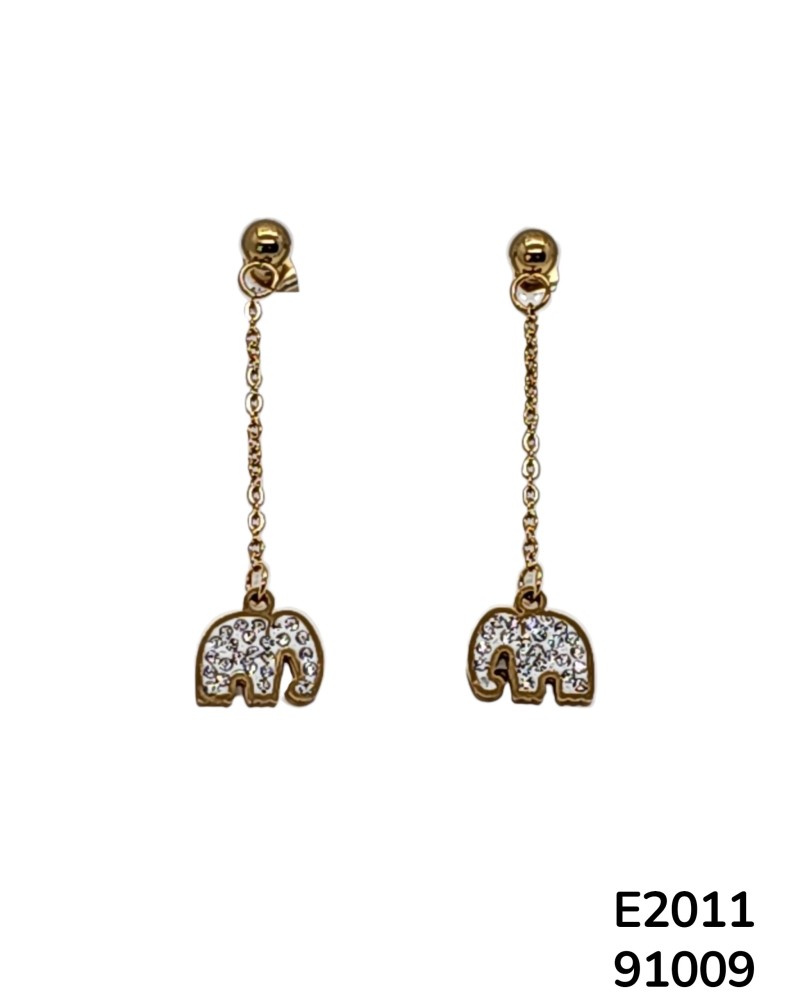 E2011 Aretes Colgantes de Elefante