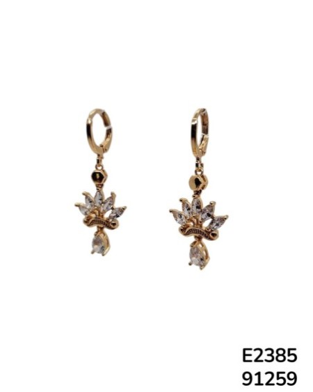 E2385 - Aretes Radiantes Colgantes