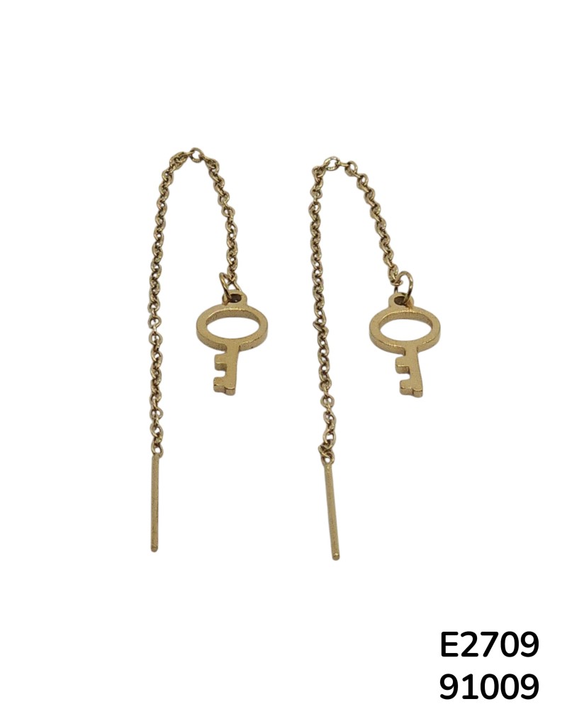 E2709 - Aretes violadores de Llave Colgantes