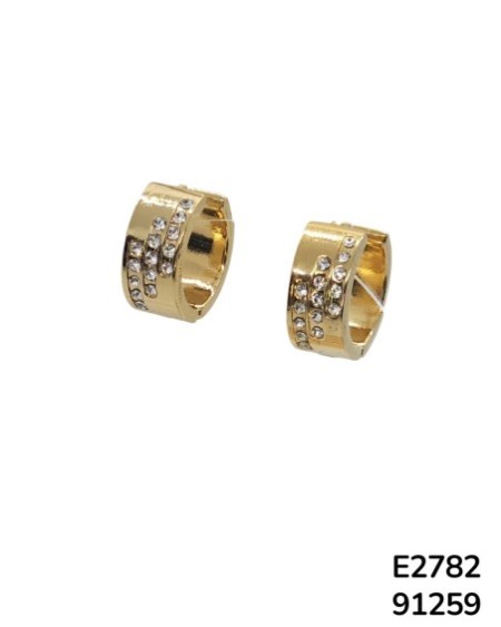 E2782 - Aretes de Aro en Acero Inoxidable