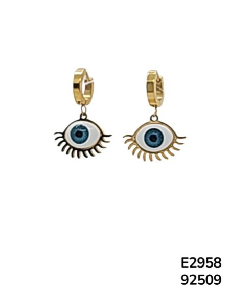 E2958 - Aretes de ojo diseño colgantes