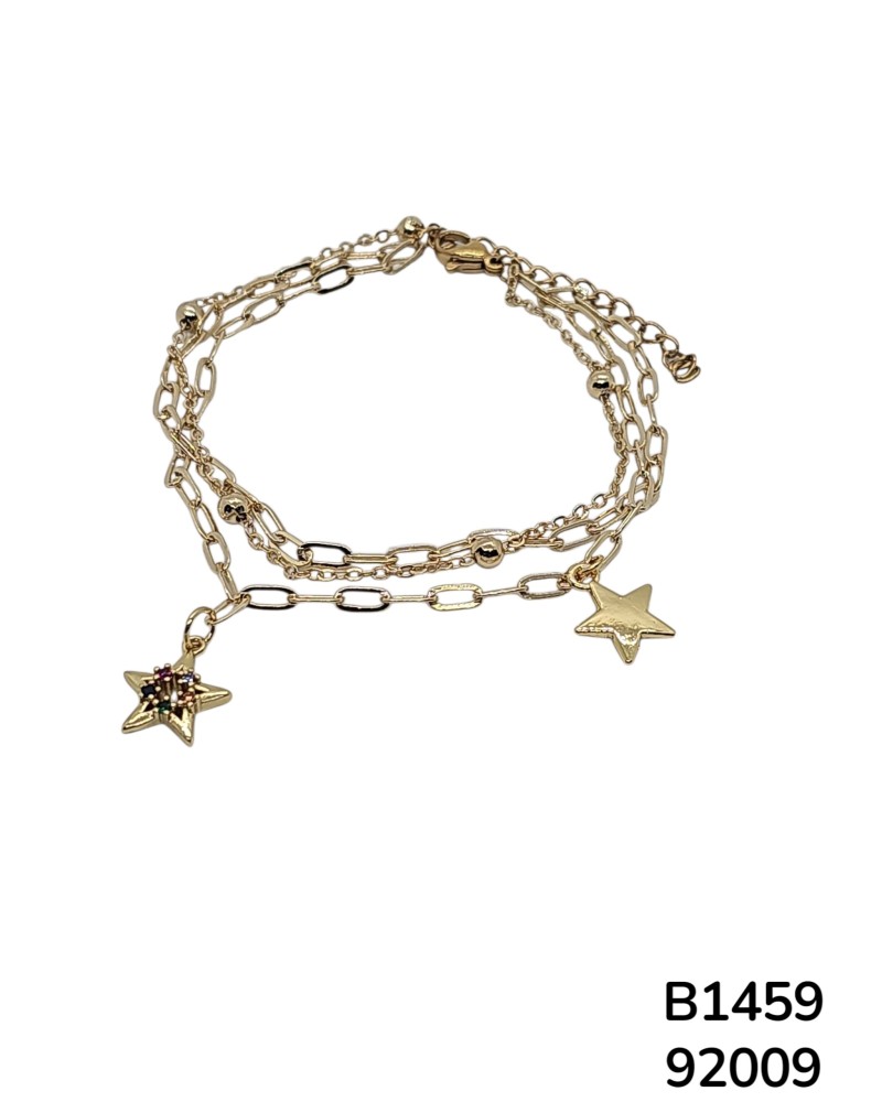 B1459 Pulsera de Cadena con Estrella