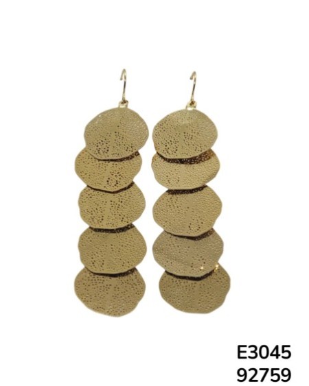 E3045 Aretes de filigrana en forma de hojas