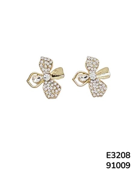 E3208 Aretes glam de flor