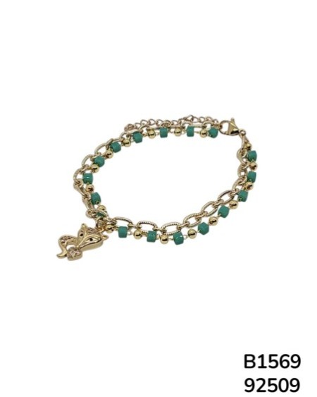 B1569 Pulsera con Dije de Zorro