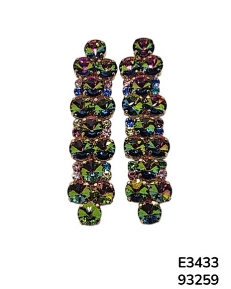 E3433 – Aretes Colgantes Llamativos y Coloridos