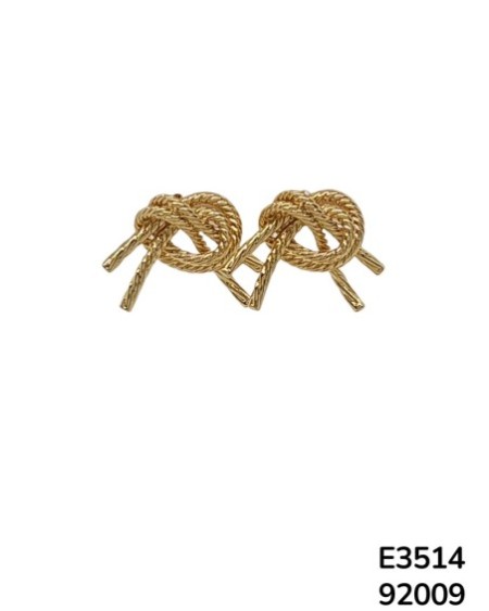 E3514 – Aretes Stud con Nudo de Cuerda