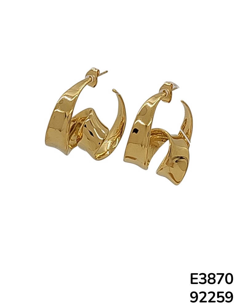 E3870 – Aretes Aro Curvado