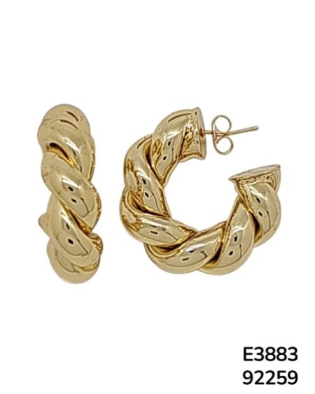 E3883 – Aretes Aro Trenzado