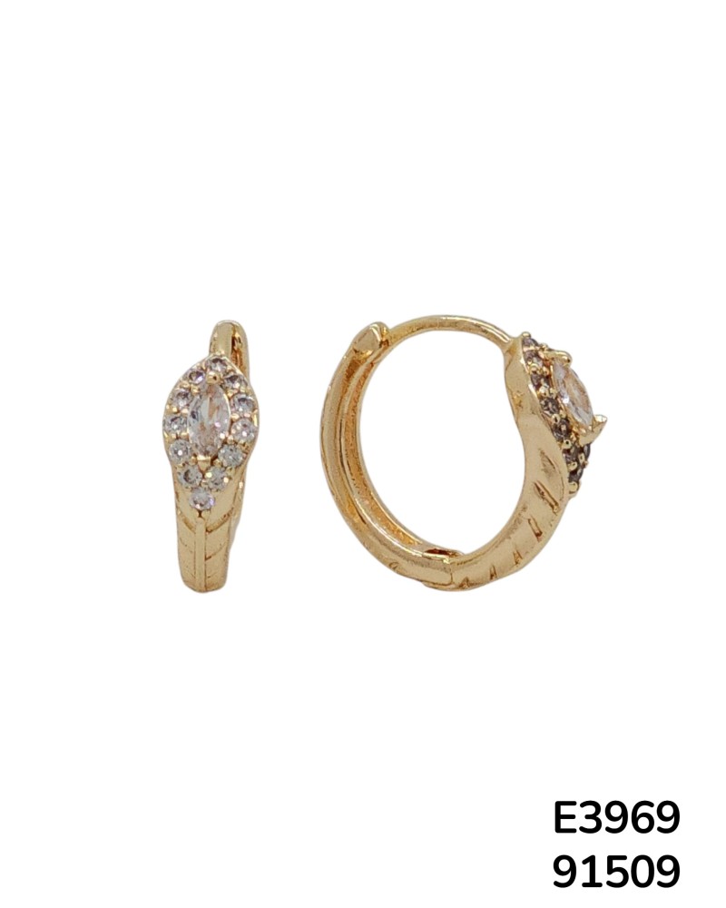 E3969 – Aretes Elegantes en Forma de Hoja