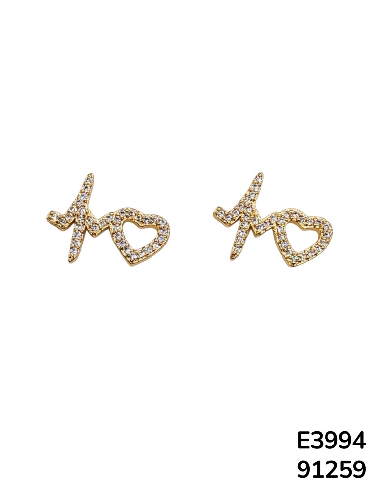 E3994 –  Aretes de latido y Corazón