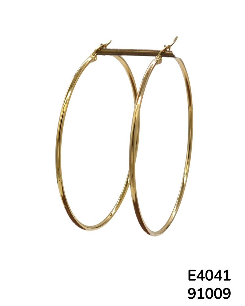 E4041 Aretes Acero Inoxidable Aros grandes