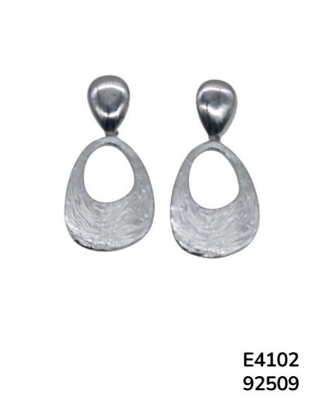 E4102 Aretes en Gotas de Acero Inoxidable con candongas gruesas