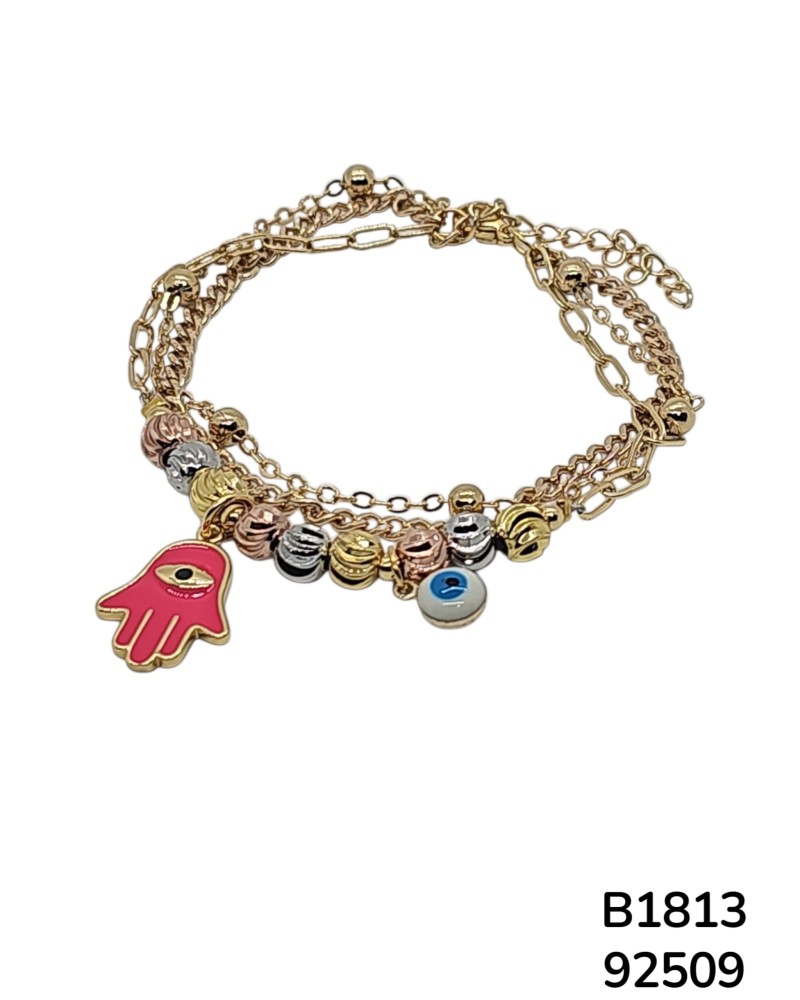 B1813 Brazaletes Mano de Hamsa