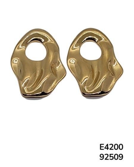 E4200 Aretes con diseño abstracto y fluido moderno