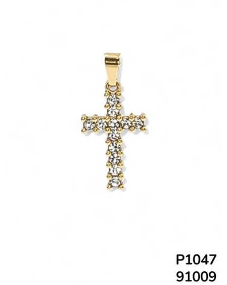 P1047 Colgante de Cruz con Cristales