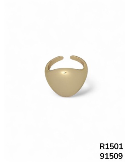 R1501 Anillo Tipo Brazalete con Cúpula Lisa