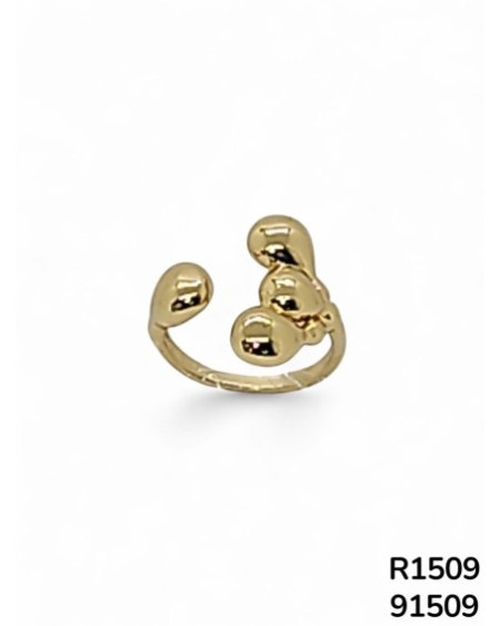 R1509 Anillo Dorado en Forma de Gota