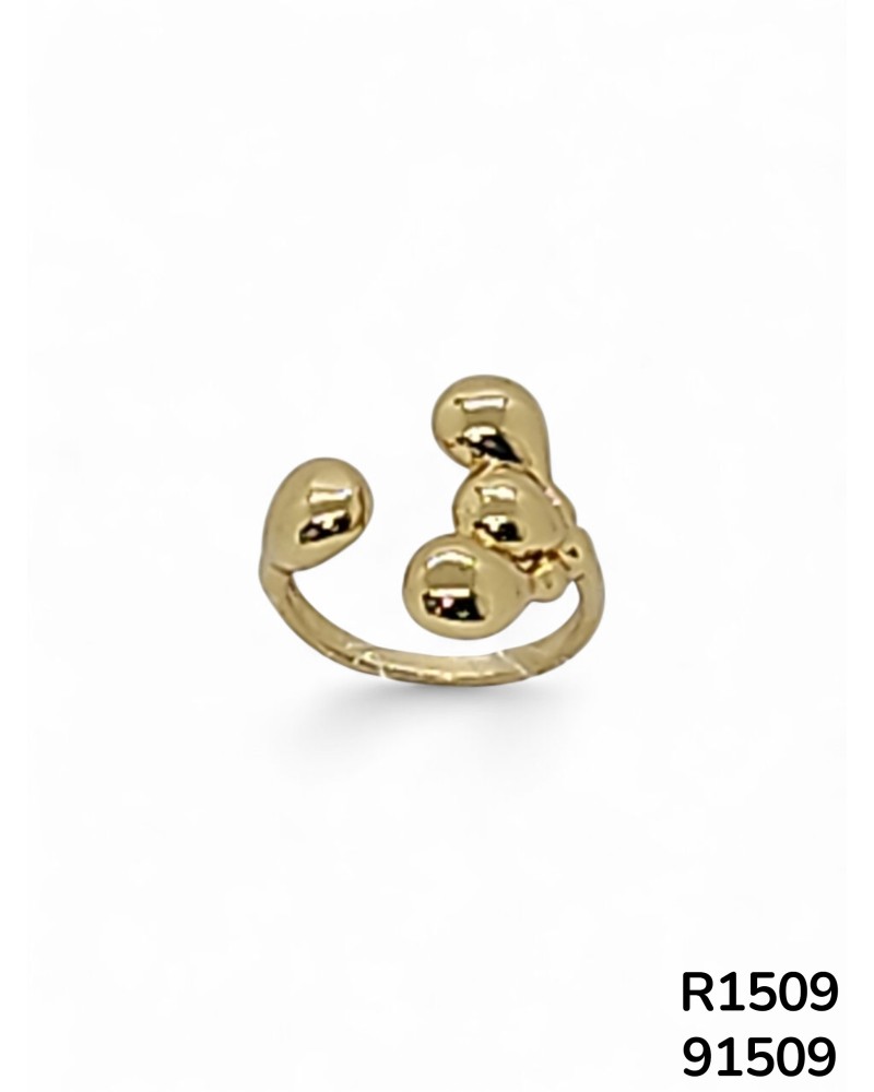 R1509 Anillo Dorado en Forma de Gota