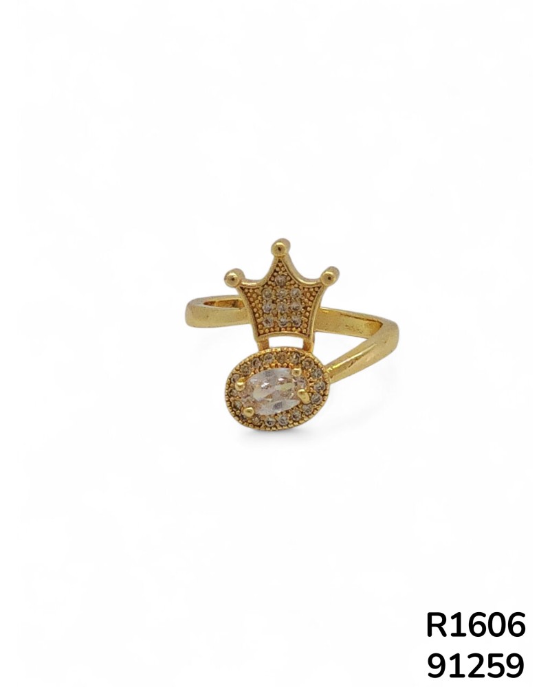 R1606 Anillo de Corona decorada en Cristales