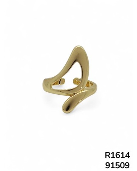 R1614 Anillo minimalista en forma de ola