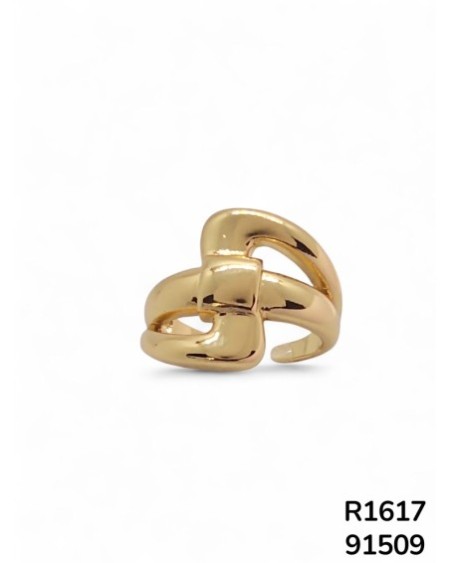 R1617 Anillo minimalista en forma de  Moño