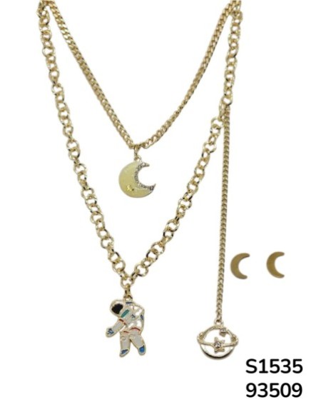 S1535 Conjunto de Cadena doble con Astronauta