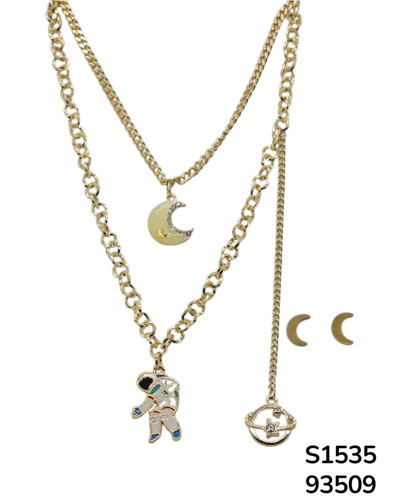 S1535 Conjunto de Cadena doble con Astronauta