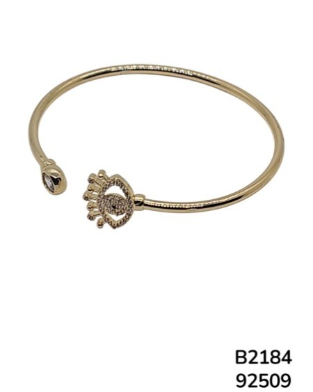 B2184 Pulsera Dorada con Ojo Turco