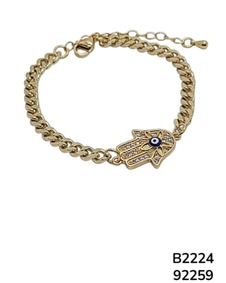 B2224 Brazaletes de Protección Mano de Hamsa