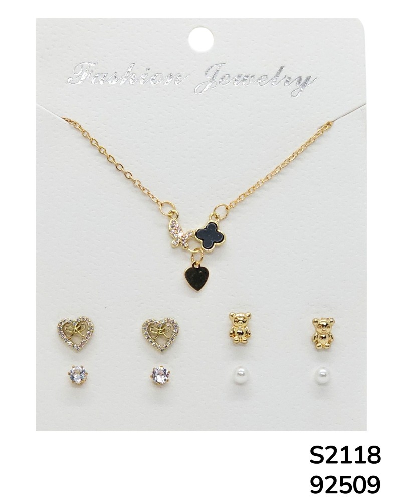 S2118 Conjunto de Cadena con dije de corazón